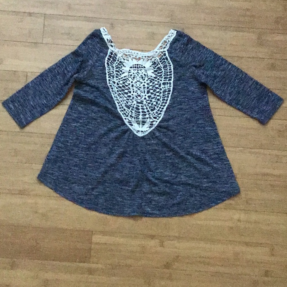 Aeropostale Crocheted Back Sweater Size XS